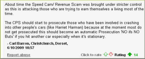 Speed cam revenue scam